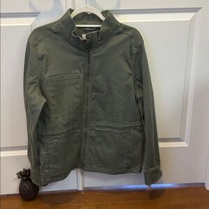 NWT Liz Claiborne Army Green Utility Jacket Size L